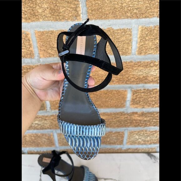 Reed Krakoff Snake and Suede Harness Sandal 391/2 - Picture 4 of 13